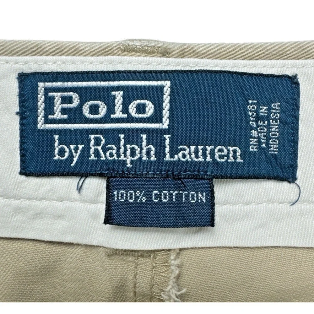 Polo Ralph‎ Lauren Men's Classic Chino Pants 100% Cotton Khaki 38/34